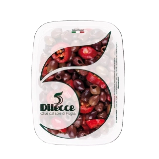 Olivy černé bez pecky pikantní 300g